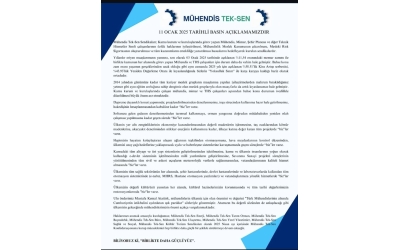 11 Ocak 2025 tarihli Basın Açıklaması